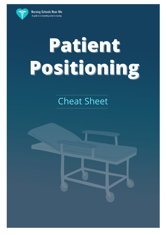 Patient positioning cheat sheet page 1